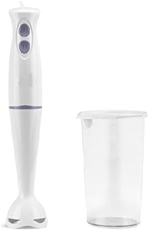 Suinga Stabmixer, Leistung 200 W, 2 Geschwindigkeiten, Klinge aus Edelstahl, Mischbecher.