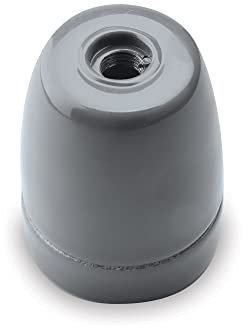 AMARCORDS - Douille en porcelaine vintage prise E27 à couleur GRIS