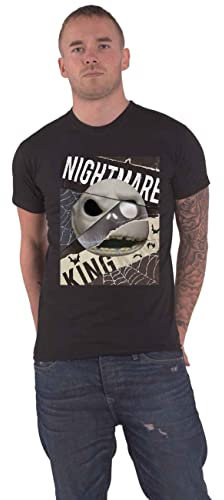 The Nightmare Before Christmas T Shirt Skull Logo Official Mens Black S