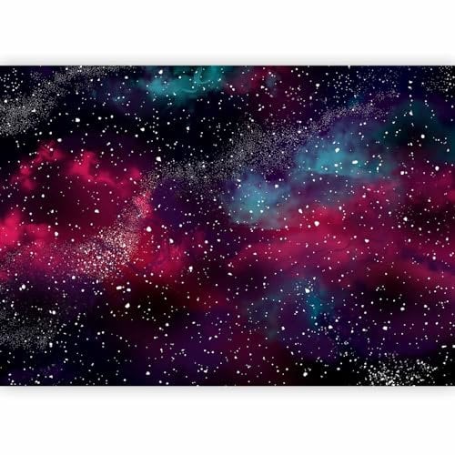 murando Photo Wallpaper Galaxy 350x256 cm / 138x97 Non-Woven Premium Art Print Fleece Wall Mural Decoration Poster Picture Design Modern Galaxy Universe Cosmos Milky Way Stars a-A-10326-a-a