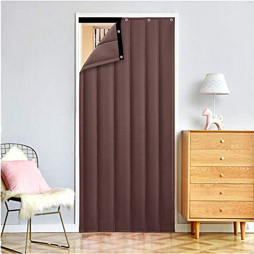 YZJJ Thermovorhang Türvorhang Exklusiv Kälteschutz Maßarbeit Windfang wärmedämmend Thermo Vorhang Kälteschutzvorhang Geräuschisolierung für Balkontür Wohnzimmer (Size : W120cm*H230cm/47 * 90.6in)