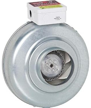 Ritzer by Helios Radial Rohrventilator Typ RR 100 A, RR 125, RR 160, RR 200 RR 250 C Lüftung, Ventilator für Rohreinbau (RR 160 B)