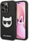 KARL LAGERFELD KLHCP14LSAPCHK hülle für iPhone 14 Pro 6,1 hardcase schwarz/Black Saffiano Choupette Head Patch