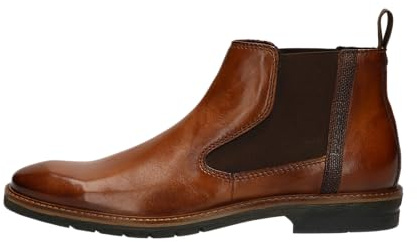 bugatti Herren Chelsea Boots, Männer Stiefeletten,Schlupfstiefel,Stiefel,Bootee,Booties,halbstiefel,Kurzstiefel,Cognac (6300),43 EU / 8.5 UK