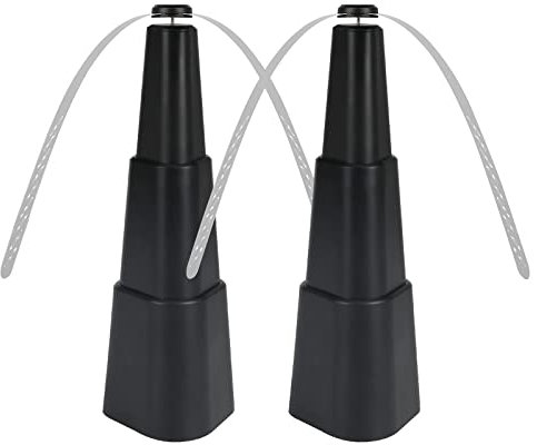 Fliegenwedler, 2er Set Tragbar Fliegen Ventilator zum Fliegen verscheuchen, Gesund und umweltfreundlich Mückenschutz entilator mit Aufhängungshaken, Fliegenabwehr für den Tisch, Terrasse, Restaurant