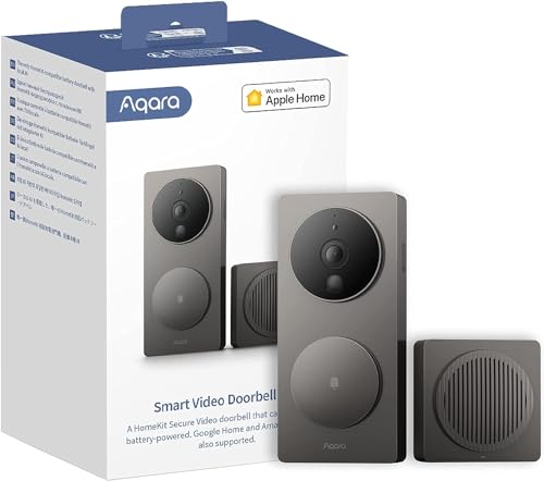Sonnette vidéo intelligente Aqara G4 Noir