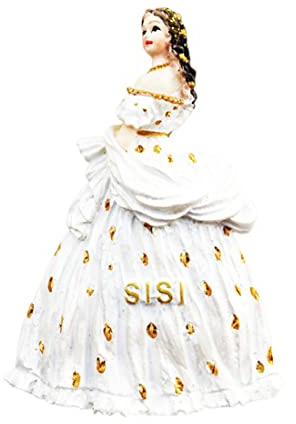 Kühlschrankmagnet Prinzessin Sisi von Österreich, Reise-Souvenir, 3D-Kühlschrankdekoration, Magnetaufkleber, handbemalt, Bastel-Kollektion