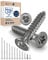 Edelstahlschrauben Torx Holzschrauben 4x20 Edelstahl V2A rostfrei Spanplattenschrauben für Holz Vollgewinde 4mm stark 20mm lang 200 Stück Schrauben Holz A2