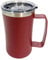 OrgMemory Kaffeetasse Groß, Thermobecher mit Deckel, 560 ml, Kaffeebecher aus Edelstahl für kalt und warm(Rot)