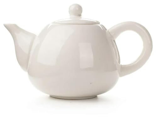 JIEDA Teiera in Ceramica Fatta a Mano in Porcellana, Decorazioni per la casa, teiere per Ufficio, Colore Bianco, teiera, bollitori
