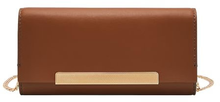 Fossil Penrose Handtasche aus Leder, Baumwolle oder Polyester für Damen, Braun und Gold