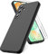 Vansdon Cover Compatibile con Samsung Galaxy S24 FE, 2 Pellicola Protettiva in Vetro Temperato, Gomma Gel di Silicone Liquida Antiurto Custodia - Nero