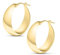 Amberta Damen 925 Sterling Silber Dicke Ohrringe: Gold Dicke Ohrringe 25 mm