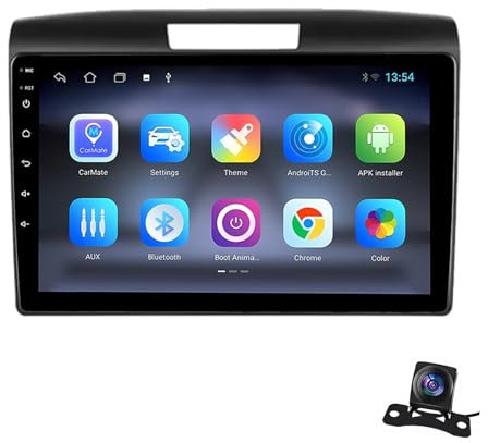 GOHEXA Double Din Android 12 Car Stereo 9 Touchscreen For Honda CRV 2012-2016 With Carplay, GPS Navigation, AHD Backup Camera Steering Wheel Controls FM Radio/Bluetooth/USB (Size : P3(2G+32G))