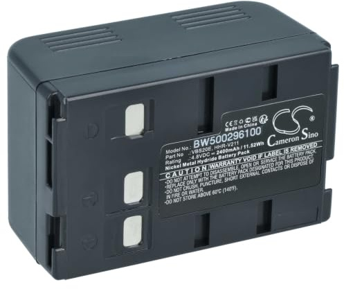 vhbw Akku kompatibel mit METZ 9747 | 9745, 9783, 9748 Videokamera Camcorder (2400 mAh, 4,8 V, NiMH)