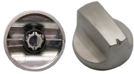 Mando metalizado compatible con horno Teka HE510 (eje 6 mm) 61004111