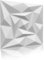 Eurodeco 3D Wandpaneele - 3D Wandverkleidung Paneele - Dekoren Deckenpaneele - Wanddeko Platten - Wandtattoos aus Polystyrol XPS Styropor - 50 x 50 cm, 3 mm Stärke, Weiß Quarz, 80 Stück (20m²)