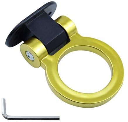 NURCIX Auto-Abschlepphaken,kompatibel mit Mercedes-Benz E-Class W210 W211 W212 W213 W214 VF210 VF211, Auto-Anhängerkupplung Front-Abschlepphaken,5-Yellow