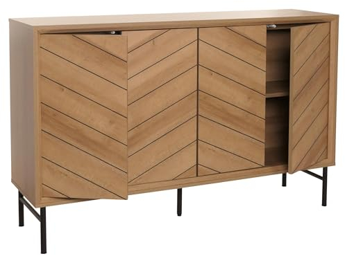 Mendler Sideboard HWC-M50, Schrank Kommode Highboard Anrichte, 94x151x40cm - Natur