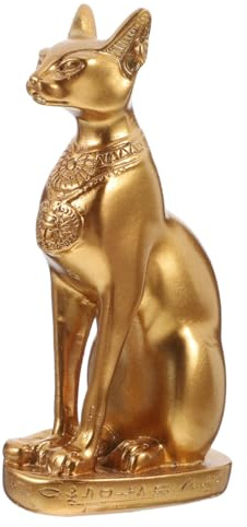 ABOOFAN Ägyptische Katze Gott Ornament Aus Harz 4.17 Zoll Tischdekoration Für Wohnkultur Und Geschenkidee Innenraum Dekoration