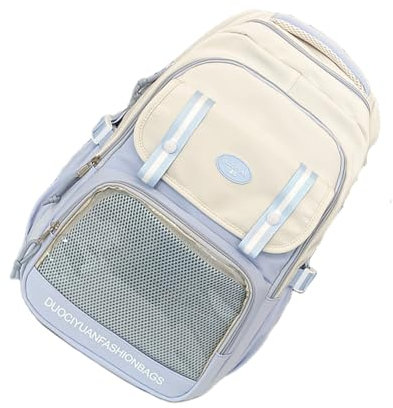 Watreketal Rucksack,Schüler-Schulrucksack für Damen, mit durchsichtigen Schleifen, Itabag-Rucksack, Rucksack im japanischen Stil, Reiserucksack für Pin-Display