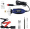 Electric Chainsaw Sharpener, Chainsaw Chain Sharpener 12 V, DC 55 W 25000PRM, with 5 Alloy Grinding Stones, File, Measuring Scale, 12 V Socket Power Supply JOVANT