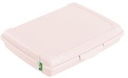 Brotdose Lunchbox Erwachsene Kinder 0,5l - 170 x 130 x 30 mm - BPA Frei Vesperbox Frühstücksbox Brotbox, Rosa