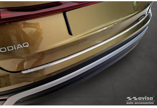 Avisa Edelstahl Heckstoßstangenschutz kompatibel mit Skoda Kodiaq II (PS7) 2024- 'Ribs'