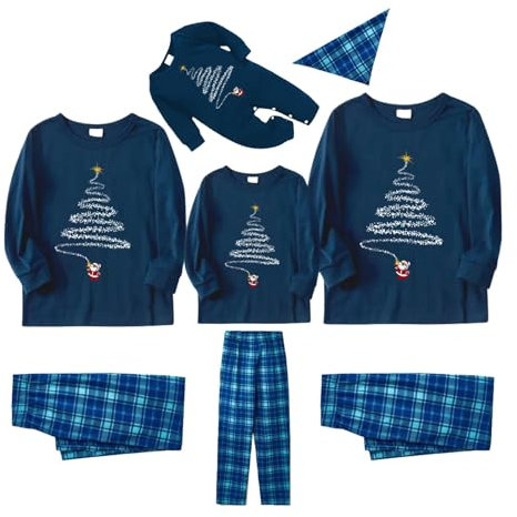 Weihnachtspyjama Familie Set Schlafanzug Jungen Weihnachtspullover Familie Set Led Mutter Tochter Weihnachtskleid Famili Kleidung Outfit Weihnachten Damen Merry Christmas Family Set