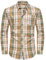 Blu Apparel Men's Checked Shirt Mens Shirts Short Sleeve and Long Sleeve Cotton Casual Shirt for Men (UK, Alpha, L, Regular, Regular, Green Long Sleeve)