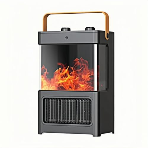 Elektrische Heizung, Raumheizung, 3D-Spiegelkamin, Simulationsflamme, Knopfsteuerung, Dreistufen-Modus-Anpassung, elektrischer Kamin, Wohnzimmer, Heizkörperabdeckung, dekorativer Heizventilator