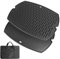 Outspark 7583 Gusseisen Grillplatte für Weber Q200 Q220 Q2000 Q2400 Q2000 Q2200 Serie, Reversible Grill Grillplatte Zubehör für Weber CHAR Q 53060001 54060001 54060301 56779888 , mit Tragetasche