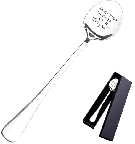 Funny Coffee Spoon, Friend Gifts for Women Bestie Gifts BFF Gifts Coffee Gifts for Girlfriend Adult Friendship Gifts for Coffee Lovers Birthday Christmas Valentine's Day Gift, Boxed