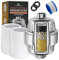 AquaHomeGroup Heavy Metals Shower Filter (2 Cartridges Included) – Removes Lead, Mercury & Impurities – 4-Stage High-Pressure Filtration with KDF 55, Zeolite & Activated Carbon – Universal Fit