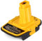 1 Pack DM18D Battery Adapter Converter with USB Port - Convert Compatible with Dewalt 20v or Compatible with Mil-Waukee 18v Li-ion Battery to Work with 18 Volt Power Tools