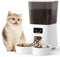 Tieker Automatic Cat Feeder with Camera, 5L Timer Cat Feeder Automatic, App Control Auto Pet Feeder for Cats, Food Dispenser with 1080P HD Video and Night Vision, 2-Way Audio, 10S Voice Recorder