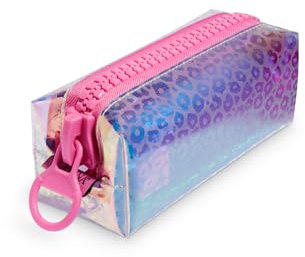 Pigna, Astuccio Bustina con zippona,Rosa effetto iridescente,Confezione 1 pezzo