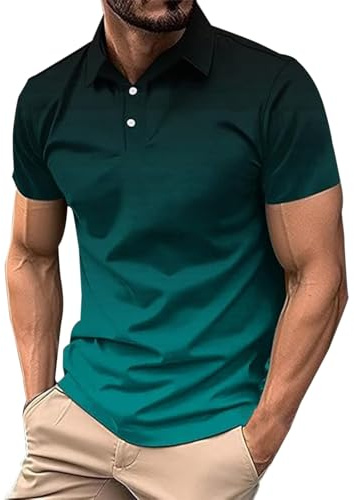 liangp Mens Polo Shirts Short Sleeve Classic Stretch Golf Shirt Casual Fashion T Shirt Breathable Quick Dry Spring Summer Outdoors Holiday Walking Hiking Tshirts Top