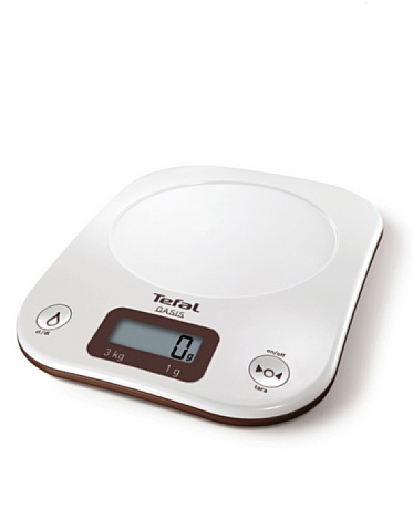 Tefal Oasis, Gris, Blanco - Báscula de cocina