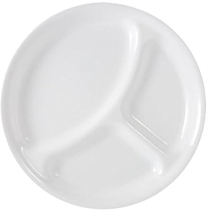 Corelle Livingware Divided Plate, 10-1/4-Inch, Winter Frost White