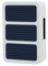 REV Ritter 0514802555 Doppelklang-Gong mechanisch 29, 230 V, weiß/blau