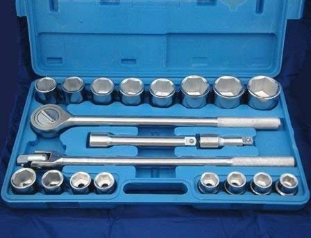 Toolzone 21pc 3/4 Socket Set In a blow moulded case SS116