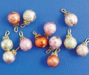 1:12 Scale Dolls House Miniatures 12 Christmas Baubles D942