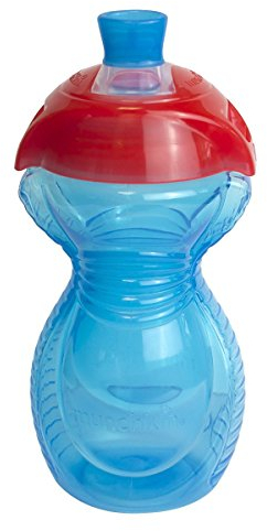 Munchkin Click to Lock Sippy Cup with Chew Proof Spout, 10 oz/296 ml (Color Assorted)
