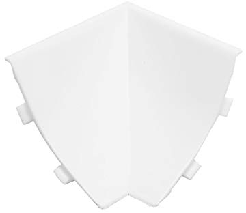 DQ-PP WINKELLEISTE INNENECKE | Weiss | 23 x 23mm | PVC | Küchenleiste Arbeitsplatte Abschlussleiste Leiste Küche Küchenabschlussleiste Wandabschlussleiste Tischplattenleisten