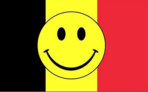 U24 Flagge Fahne Belgien Smily 90 x 150 cm