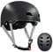 LANOVAGEAR Skaterhelm Fahrradhelm Kinderhelm Radhelm Sporthelm für Erwachsene, Jugendliche, Kinder für Fahrrad Skateboard Scooter (Schwarz, S)