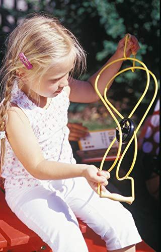 Infinity Motoriktrainer – Koordinations- & Bewegungsspielzeug für Kinder – Magnetischer Motoriktrainer zur Förderung von Fein- & Grobmotorik, Balance & Konzentration – blau/gelb, 50 cm