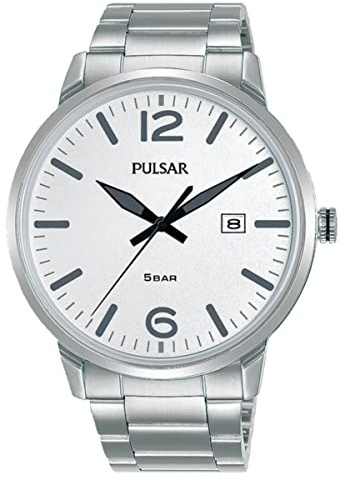 PULSAR Herren-Uhr Quarz Edelstahl mit Metallband PS9683X1