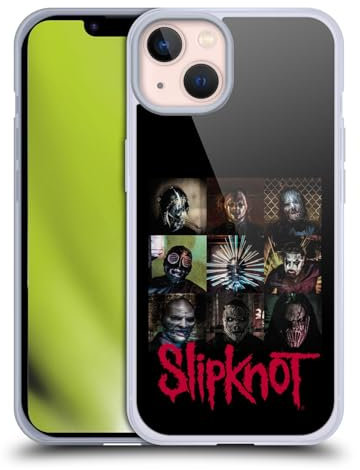 Head Case Designs Officially Licensed Slipknot Blocks Key Art Soft Gel Case Compatible With Apple iPhone 13